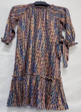 Rayon Short Sleeved Knee-Length Skirts For Ladies