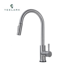 Stainless Steel 304 3-Way Sensor Touchless Faucet with Brass Spray: Premium Kitchen Mixer Tap and Sanitary Ware