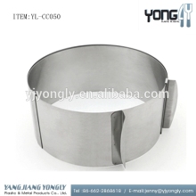 Adjustable cake ring stainless steel ring