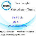 Shenzhen Port Sea Freight Shipping To Tunis