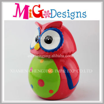 Wholesale Europe Children Cute Red Owl Money Box