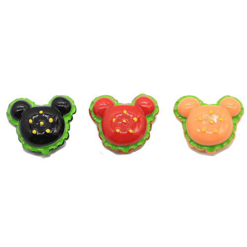 Artificial Animal Mouse Head Resin Beads Simulation Food Flat Back Cabochon Home Ornament DIY Head Accessory Slime Filler