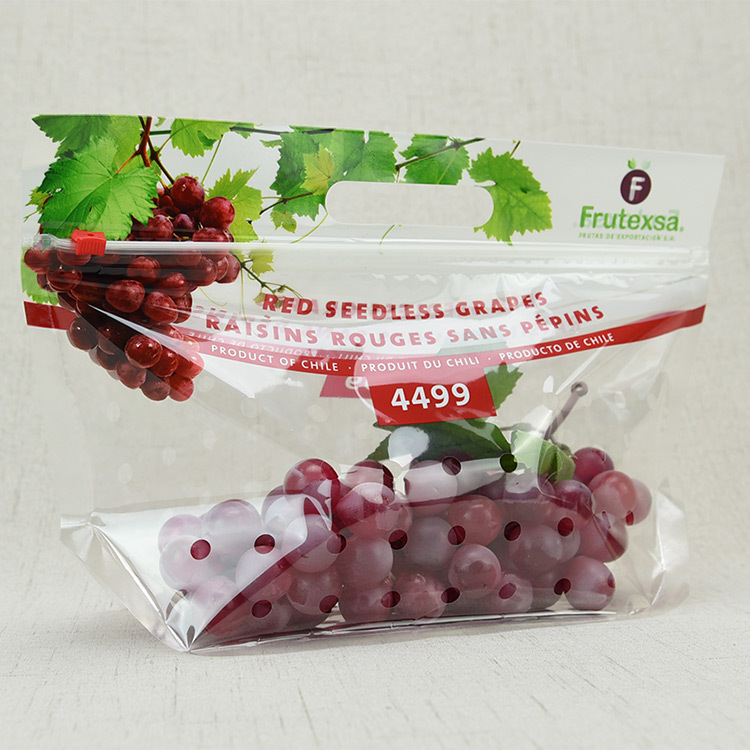 Hot Sale Transparent Plastic Bag Fruit And Vegetable Pouch Bags Fresh Keeping Packaging Bag With Hole