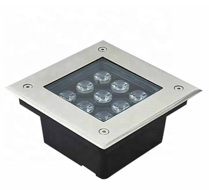 Square in ground light 110v landscape bottom