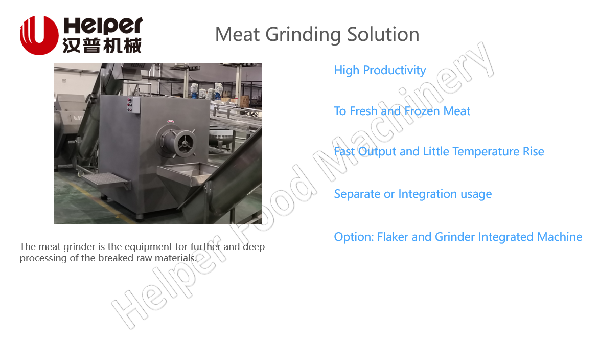 Meat grinding solution