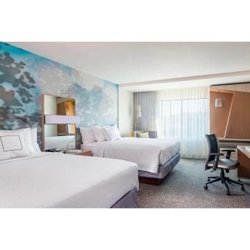 Deluxe Queen Bedroom Sets for Courtyard By Marriott 3-Star Hotel Guestrooms