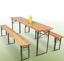 Foldable Wooden Garden Furniture: Beer Table and Bench Sets