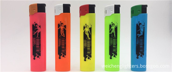  8.5 refillable opaque slim printing electronic lighter