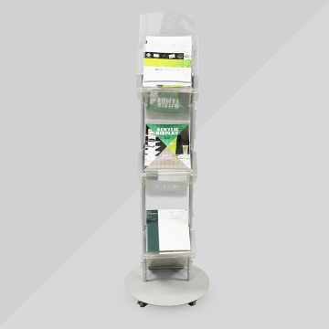 Self Standing Acrylic Magazine Display Rack