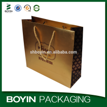 Promotional metallic cardstock printed paper bags