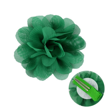 Flores de chiffon com acessórios para o cabelo para crianças