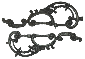 Decorative fence gate wrought iron