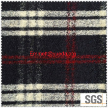 Tartan plaid jacquard knit boiled Wool Fabric, Woolen Cloth Fabric, Wool Cloth Fabric