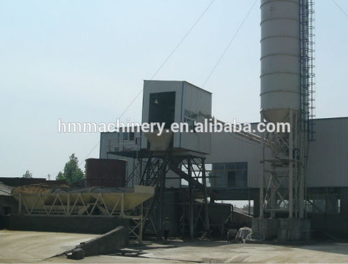 Low Price stationary hopper lift concrete batching plant