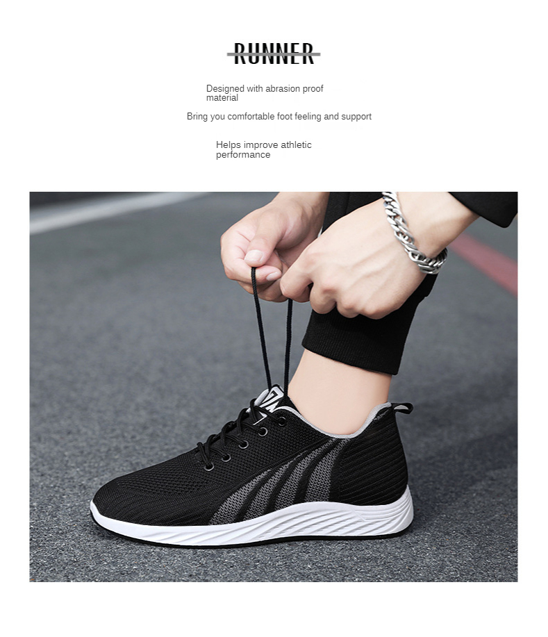 Men Shoes 2021 New Casual Shoes Korean Running  Sports Shoes for Wholesale