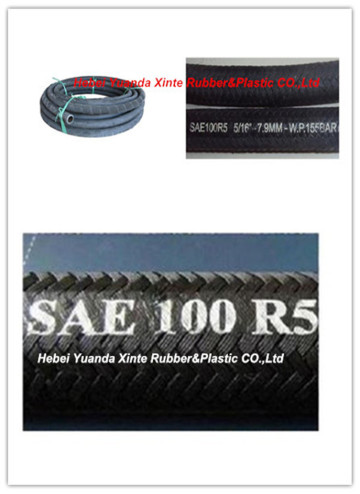 Steel Wire Braided Hydraulic Rubber Hoses SAE100R5