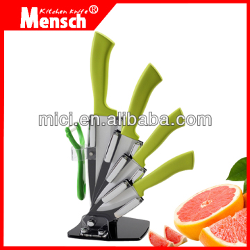 6pcs Apex Ceramic Knife Cooking Knives Set with knife rest