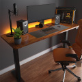 Electri Height Adjust Stand Desk Offic Table Desk