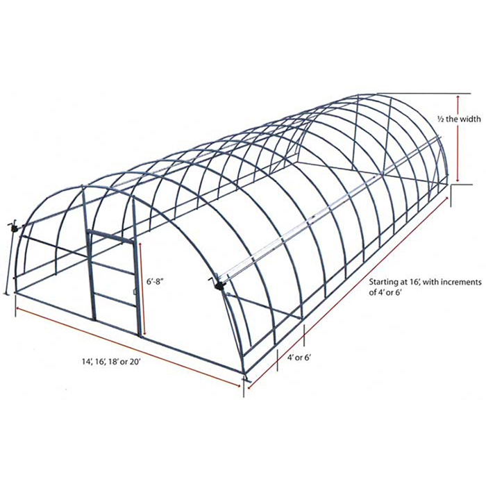 الزراعة نفق PE Polytunnel الاحتباس الحراري للبيع