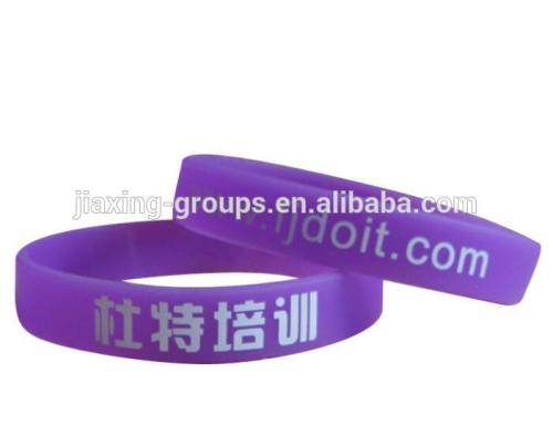 Wholesale custom logo print make your own silicone bracelet