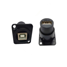 USB B to USB A Panel Socket Connector Adapter