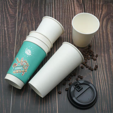 Biodegradable Custom Disposable Coffee Cup with Lid