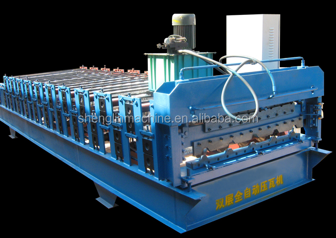 Best price quality double layers color steel roll forming making machine