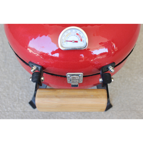 12inch mini Kamado telur grill dalam warna merah