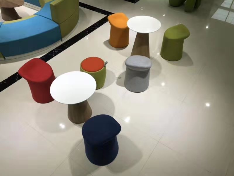 High Quality Nordic Design Lounge Sofa Chair Living No Armrests Round Sofa Stool
