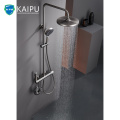 Exposed Round Thermostatic Shower Faucet Set