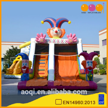 AOQI fun clown slides /inflatable slides with free EN14960