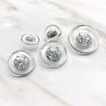 Transparent Pearl Button coat mushroom decorative button