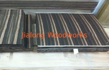 Sliced Cut Natural Flooring Veneer Amara Ebony With Straight Grain