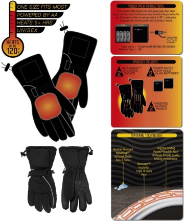 Heat AA Battery Heated Gloves