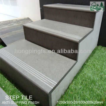 1200x300x20mm 600x300x20mm Full Body Porcelain Anti-Slip Indoor Stair Steps and Outdoor Stair Steps