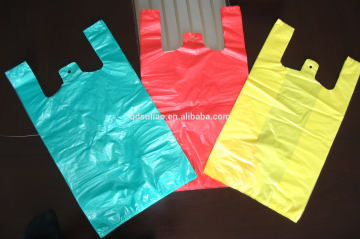 Waistcoat plastic bag with side gusset