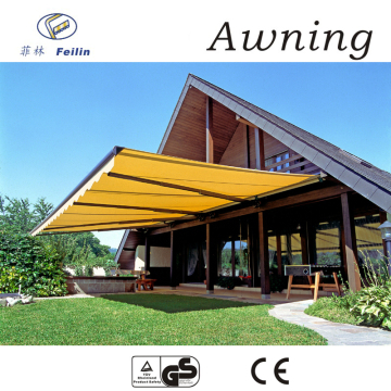 Aluminum motorized canvas awning aluminum folding awning