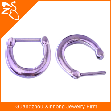 Fashion Nose Piercing Body Jewelry Charming Purple Septum Clicker Nose Piercing Rings