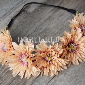 New Antique Style Bulk Make Fabric Flower Headbands Plastic Hairbands
