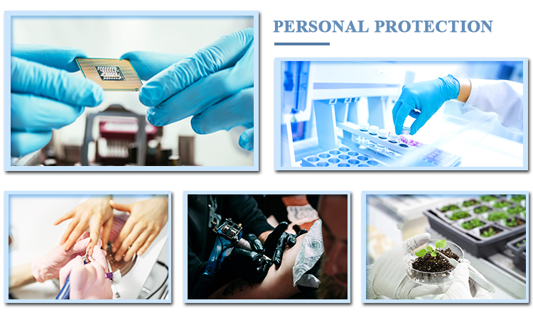 Skin Friendly Laboratory Nitrile Gloves