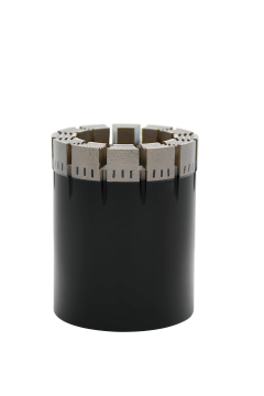 Impregnated diamond core drill bits