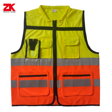 Luminous  EN 20471 reflective safety vest