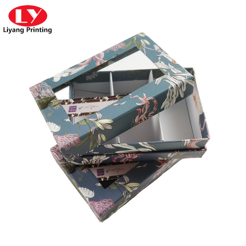 Custom CMYK Printing Paper Gift Box With Compartment