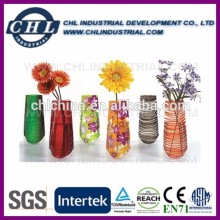 Logo cutom magic plastic foldable vase