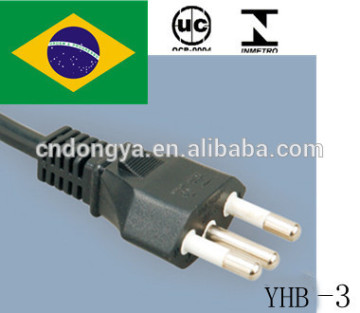 UC certification male electrical plug for Brazil