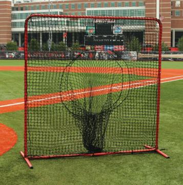 Portable folding practice softball net baseball hitting