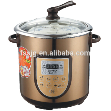8L multi function cooker with ceramic stew pot