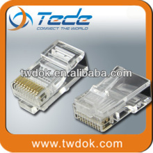 TEDE Clear Boot Plug FTP Cat5e Modular plug 8P8C RJ45