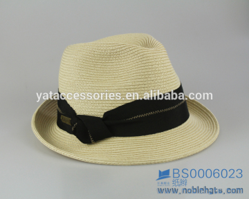 Men paper straw hats, summer fedora hats, hats factory