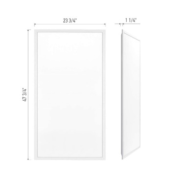 Panel de luz LED regulable 2x4 60W